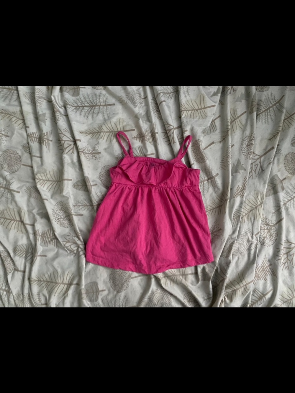 GAP Girls Bright Pink Spaghetti Strap Tank Top